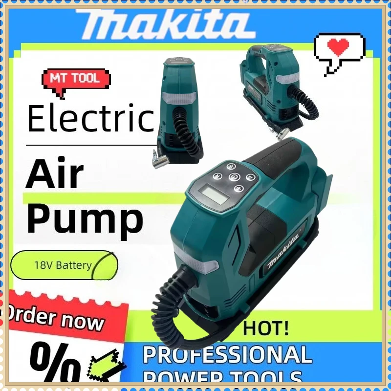 Беспроводной воздушный насос Makita 18V с бесщеточным двигателем, портативный насос для шин с цифровым дисплеем для автомобилей и мотоциклов
Беспроводной воздушный насос Makita 18V с бесщеточным двигателем, портативный насос для шин с цифровым дисплеем для автомобилей и мотоциклов