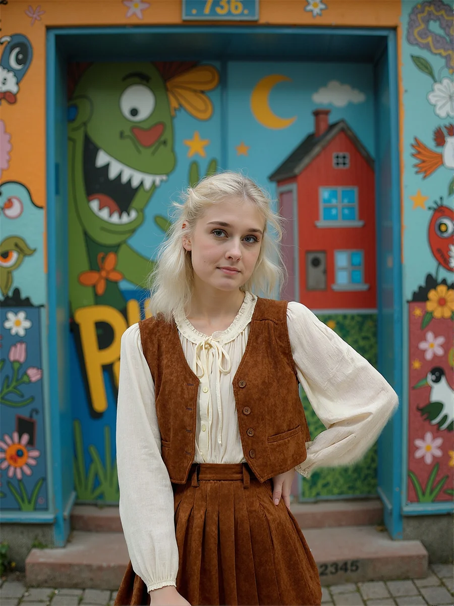 Женские жилеты Y2K, женские коричневые универсальные осенние толстые шерстяные вязаные жилеты без рукавов на пуговицах, модные повседневные простые женские жилеты
Женские жилеты Y2K, женские коричневые универсальные осенние толстые шерстяные вязаные жилеты без рукавов на пуговицах, модные повседневные простые женские жилеты