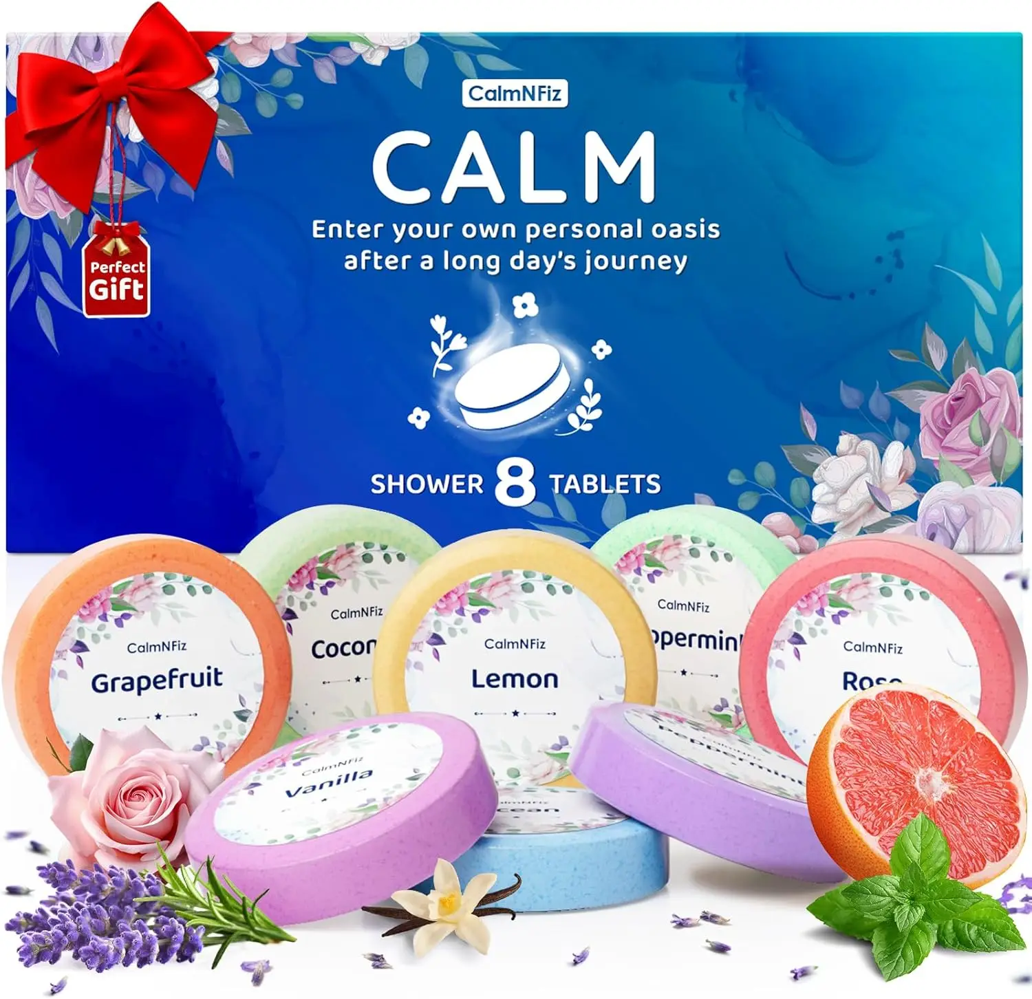 Shower Steamers Aromatherapy - 8 Pack Shower Bombs for Relaxation with Natural Oils, Suitable for Adults and Teens
Shower Steamers Aromatherapy - 8 Pack Shower Bombs for Relaxation with Natural Oils, Suitable for Adults and Teens