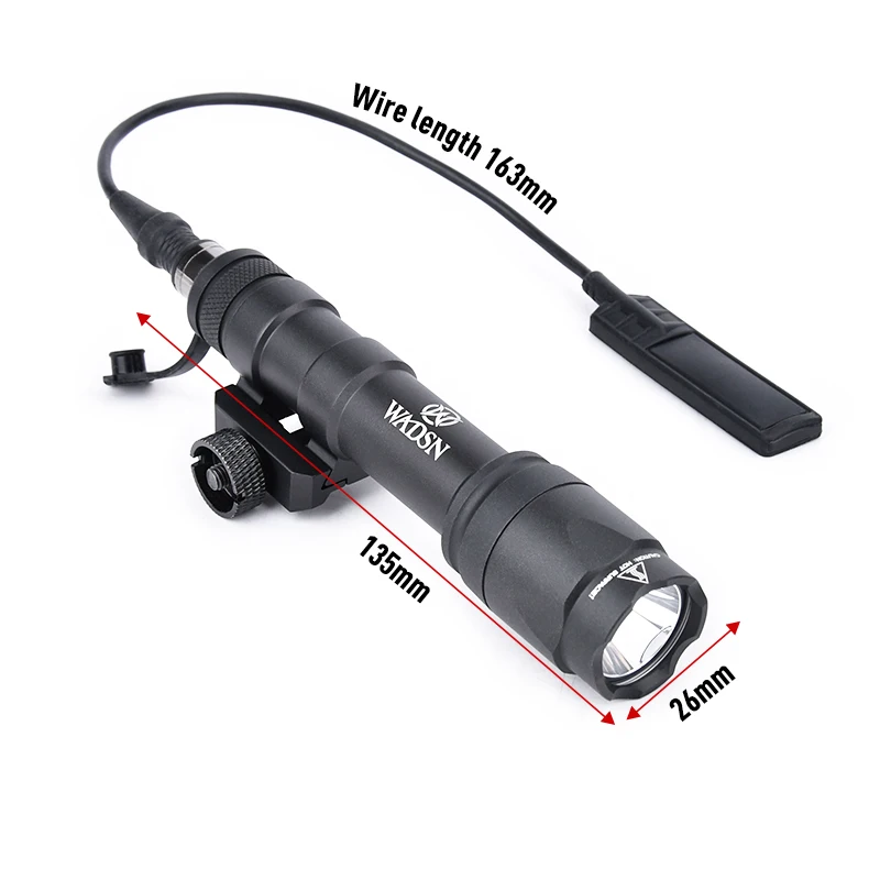 WADSN Tactical M600 M600 SF SUREFIR Flashlight Metal 600 Lumens Scout Light High Power Airsoft Hunting Lamp Fit 20mm Rail
WADSN Tactical M600 M600 SF SUREFIR Flashlight Metal 600 Lumens Scout Light High Power Airsoft Hunting Lamp Fit 20mm Rail