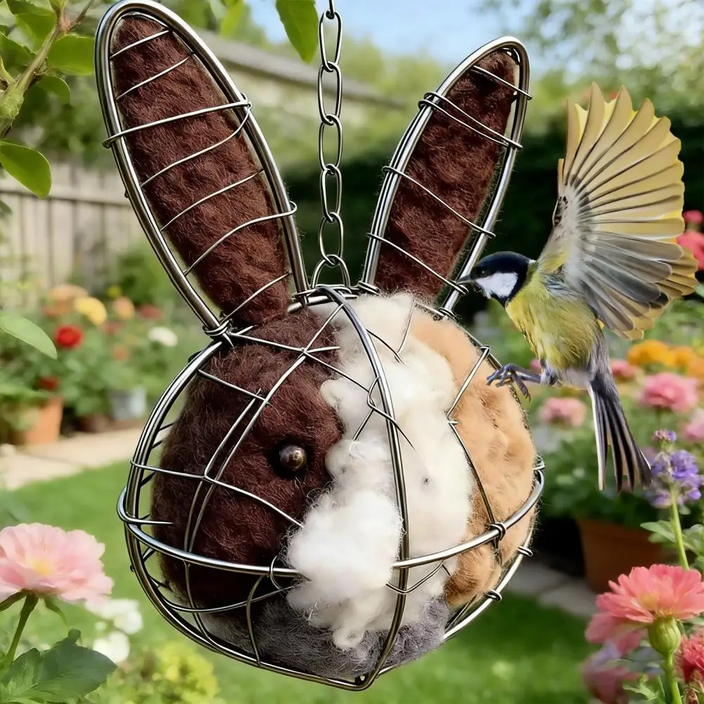 Портативное гнездо для колибри в форме четырехлистного клевера, железный каркас, домик для колибри ручной работы из шерсти альпаки, убежище для гнездования
Портативное гнездо для колибри в форме четырехлистного клевера, железный каркас, домик для колибри ручной работы из шерсти альпаки, убежище для гнездования