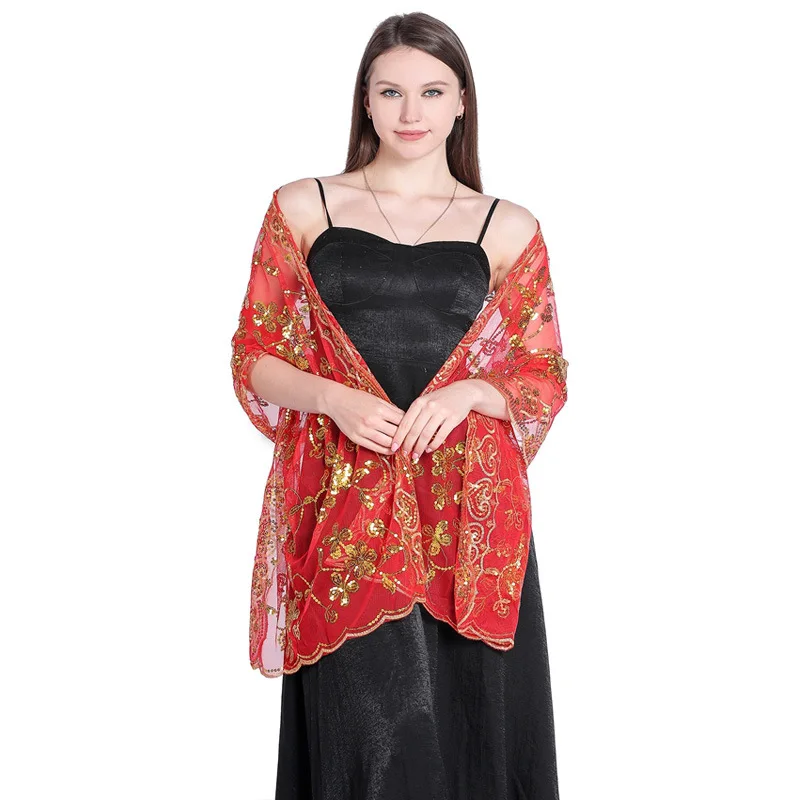 Spring Autumn New Sequin Shawl Cape Evening Dress Shawl Bride Bridesmaid Shawl Scarf Woman Cloak Lady Ponchos Red 2 Capes
Spring Autumn New Sequin Shawl Cape Evening Dress Shawl Bride Bridesmaid Shawl Scarf Woman Cloak Lady Ponchos Red 2 Capes