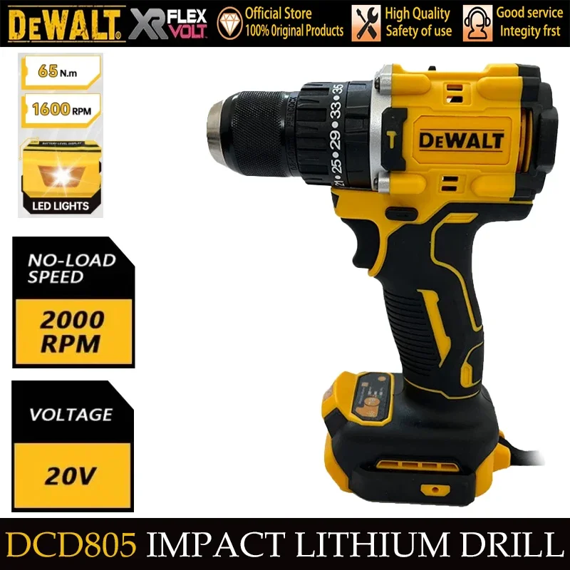 Original DCD805 20V DEWALT Brushless Impact Drill Cordless Electric Screwdriver Multi-Function Hand Drill 20V Power Tools
Original DCD805 20V DEWALT Brushless Impact Drill Cordless Electric Screwdriver Multi-Function Hand Drill 20V Power Tools