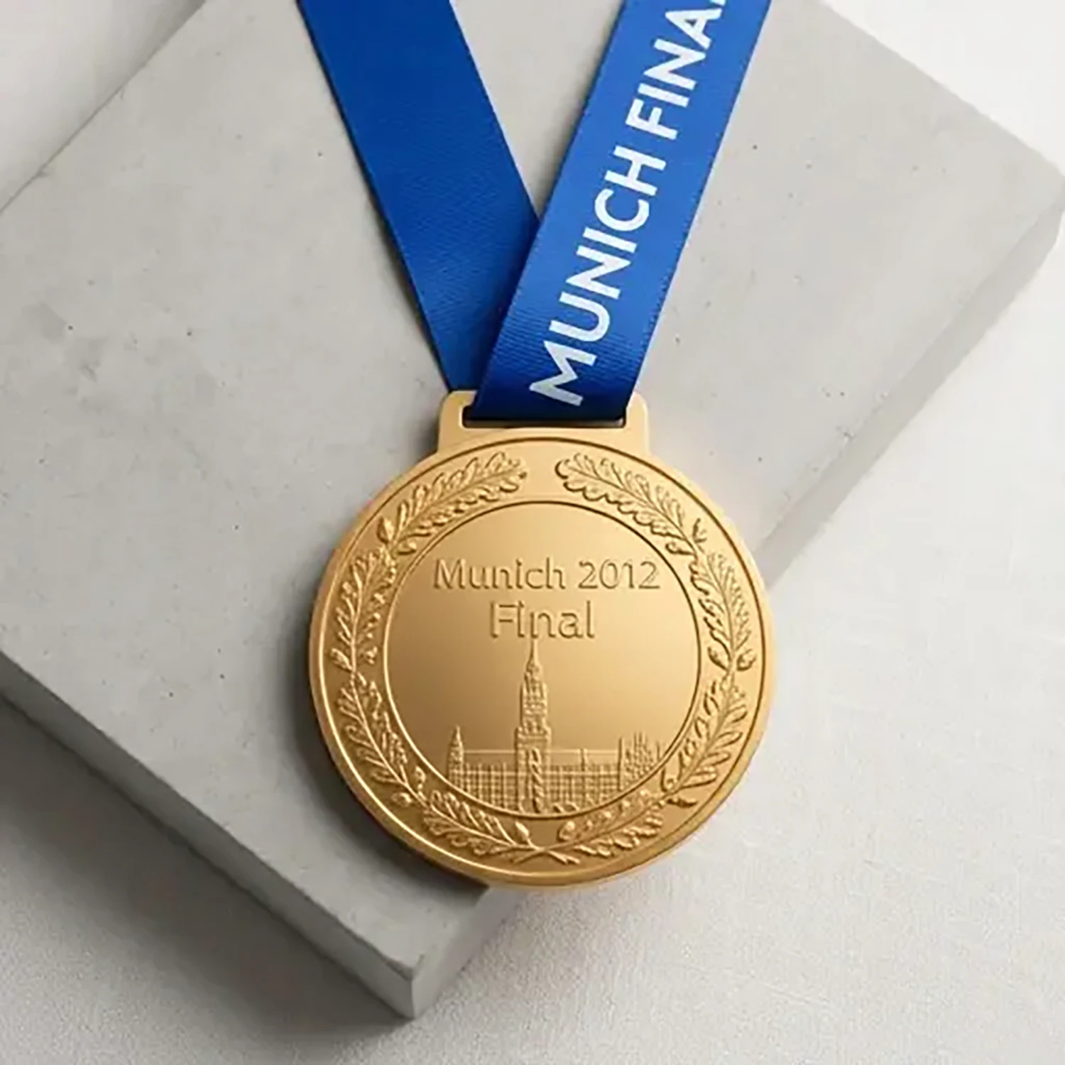 Wembley 2012 Style Football Award Medal with Ribbon for Fans Collection
Wembley 2012 Style Football Award Medal with Ribbon for Fans Collection