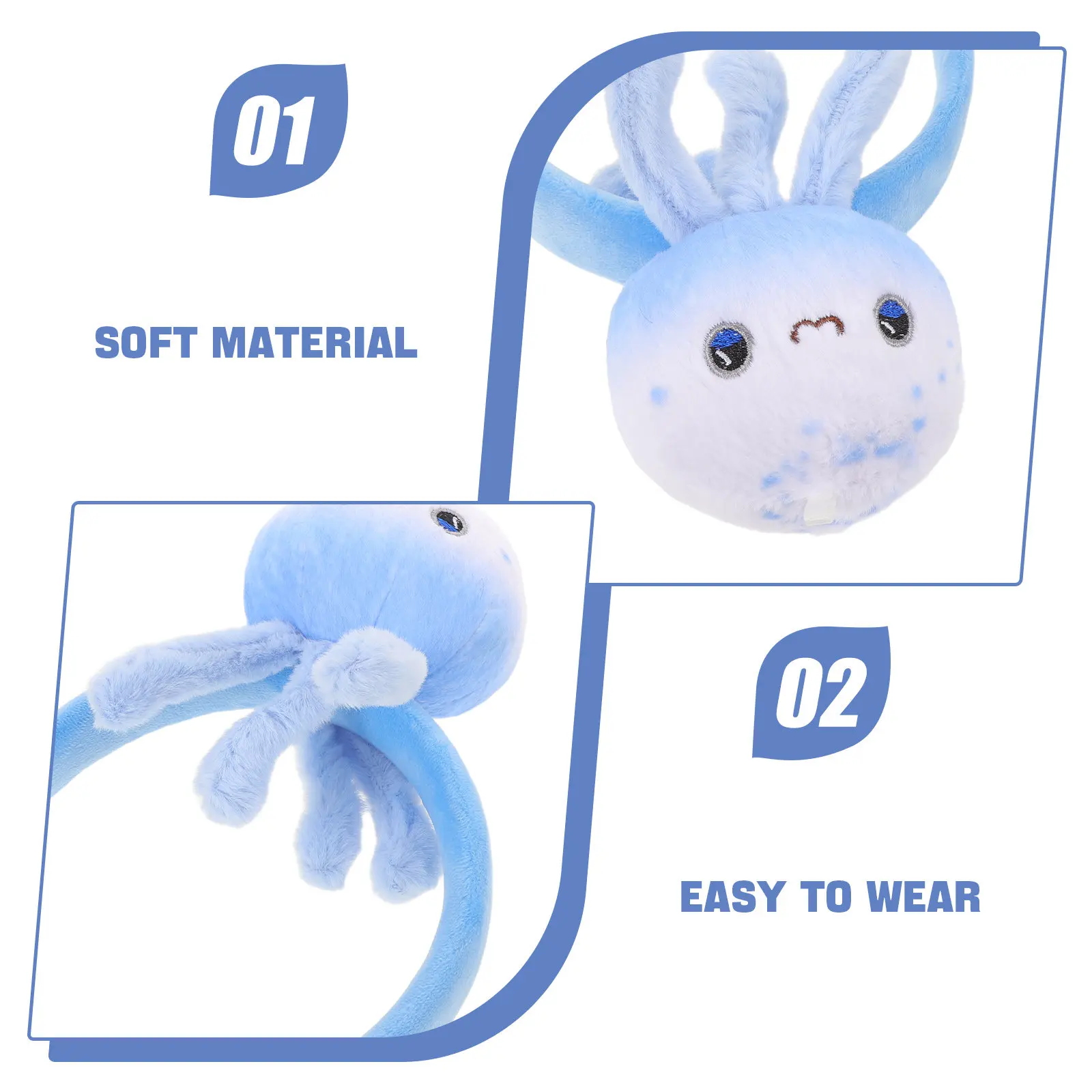 Плюшевая повязка на голову в виде медузы, головной убор для косплея, праздничный аксессуар для вечеринок
Плюшевая повязка на голову в виде медузы, головной убор для косплея, праздничный аксессуар для вечеринок