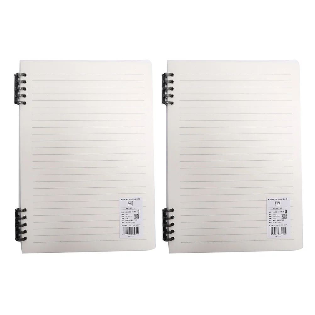 2 Pcs Notepad Loose Leaf Coil Notebook DIY A5 Scrapbook Blank Office Clear Hardcover
2 Pcs Notepad Loose Leaf Coil Notebook DIY A5 Scrapbook Blank Office Clear Hardcover