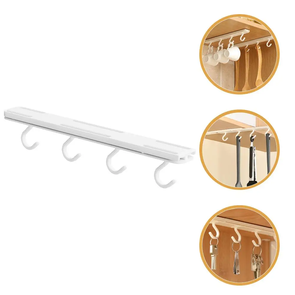 Mug Hooks Sliding Hanger Punch Free Holder Under Clothes White Counter Rack Kitchenware Utensil Organizer Space Saving No Rust
Mug Hooks Sliding Hanger Punch Free Holder Under Clothes White Counter Rack Kitchenware Utensil Organizer Space Saving No Rust