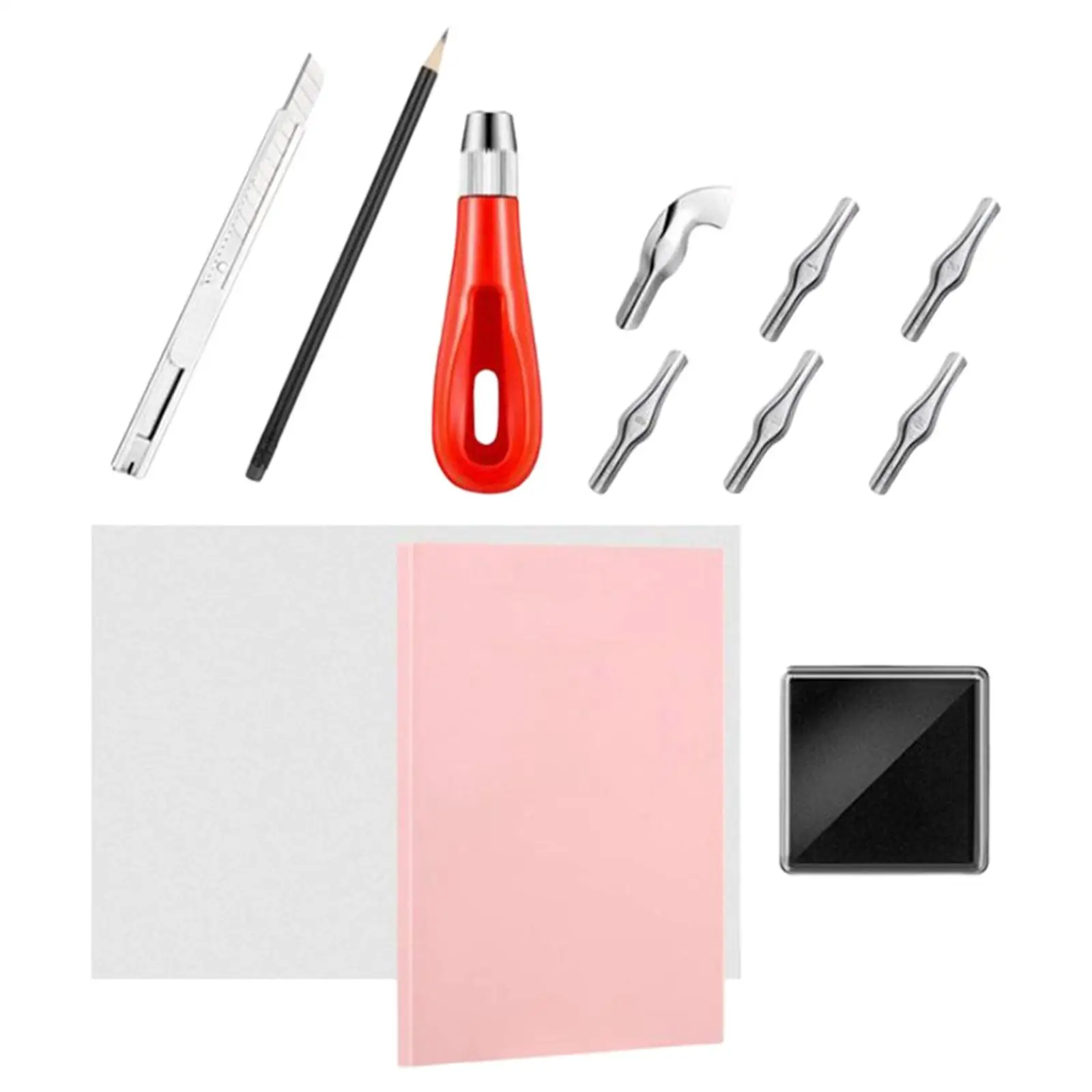 Stamp Carving Linocut Kit Rubber Stamp Maker Set for Paper Craft Custom Stamping and Creative Art Projects
Stamp Carving Linocut Kit Rubber Stamp Maker Set for Paper Craft Custom Stamping and Creative Art Projects