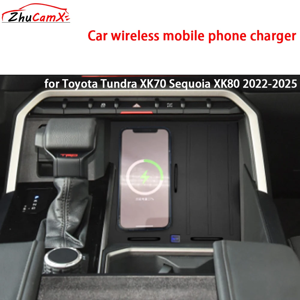 for Toyota Tundra XK70 Sequoia XK80 2022-2025 Center Console Storage Wireless Mobile Phone Charger QI 18W Magsafe Fast Charging
for Toyota Tundra XK70 Sequoia XK80 2022-2025 Center Console Storage Wireless Mobile Phone Charger QI 18W Magsafe Fast Charging
