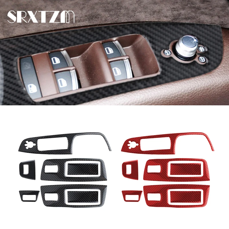 Carbon Fiber Car Window Control Panel Switch Button Decor Sticker Trim For Audi Q7 2008-2015 LHD Interior Accessories
Carbon Fiber Car Window Control Panel Switch Button Decor Sticker Trim For Audi Q7 2008-2015 LHD Interior Accessories