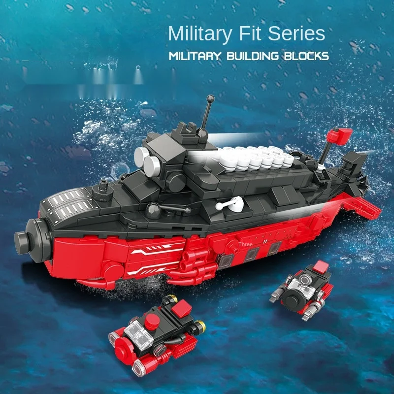 789PCS Russian Doomsday Nuclear Submarine Building Blocks Set Military Series Boys' Puzzle Toy Handmade Home Decoration Gift
789PCS Russian Doomsday Nuclear Submarine Building Blocks Set Military Series Boys' Puzzle Toy Handmade Home Decoration Gift