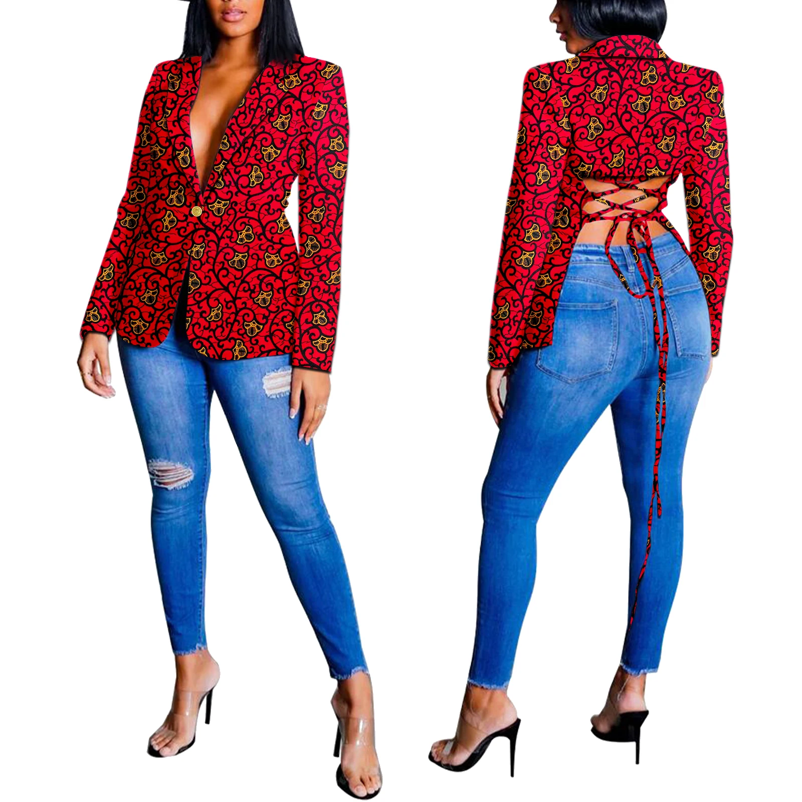 African Attire for Women Dashiki Jacket Ankara Sexy Coat Kente Print Clothes Casual Dressy
African Attire for Women Dashiki Jacket Ankara Sexy Coat Kente Print Clothes Casual Dressy