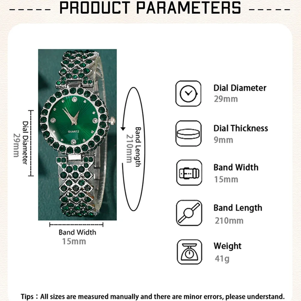 Luxury Heart Rhinestone Jewelry Watch Set, Quartz Wristwatch With Ring Necklace Earrings, Simple Elegant Dress Gift For Women
Luxury Heart Rhinestone Jewelry Watch Set, Quartz Wristwatch With Ring Necklace Earrings, Simple Elegant Dress Gift For Women