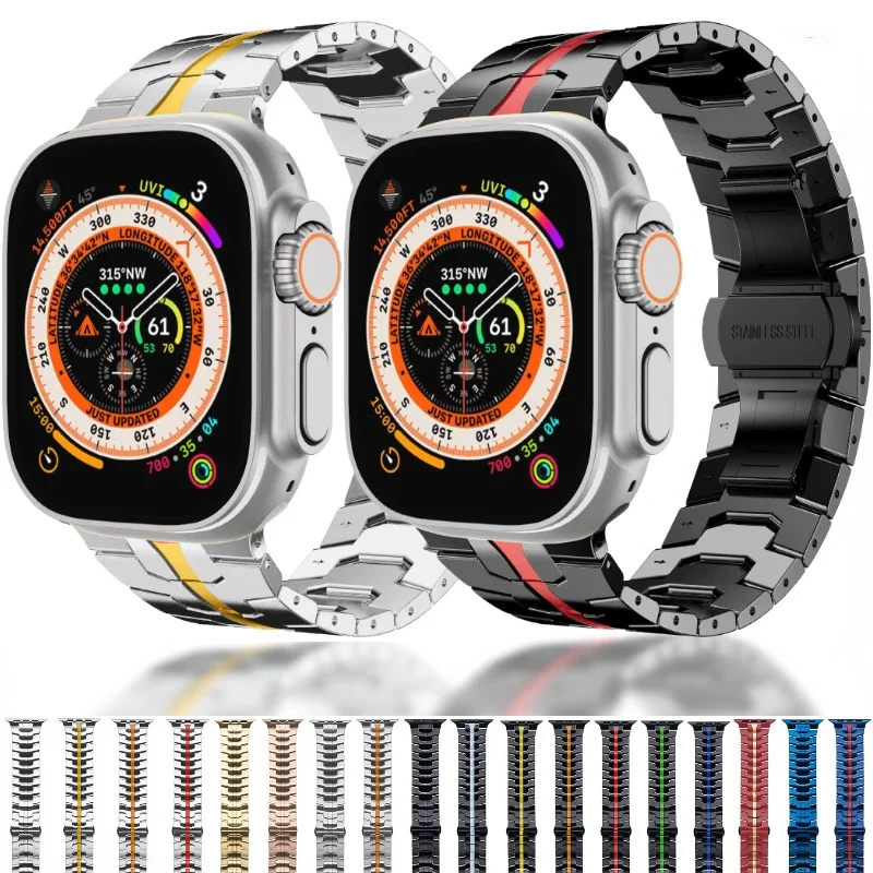 Ремешок металлический для Apple watch Ultra/2 49 мм 9 8 7 45 мм 41 мм, высококлассный браслет из нержавеющей стали для iwatch 6 5 4 3 SE 44 мм 42 мм 40 мм
Ремешок металлический для Apple watch Ultra/2 49 мм 9 8 7 45 мм 41 мм, высококлассный браслет из нержавеющей стали для iwatch 6 5 4 3 SE 44 мм 42 мм 40 мм