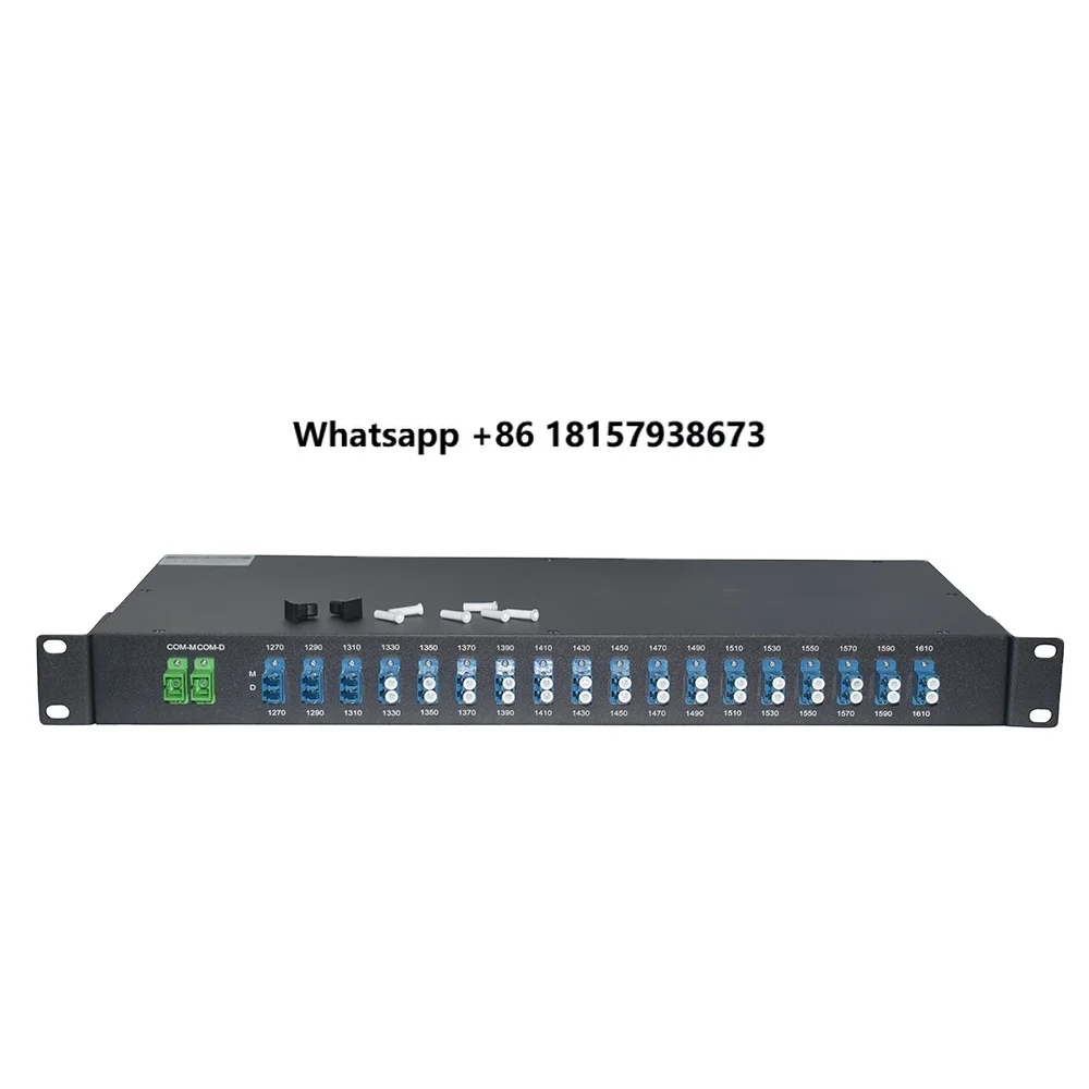 18 Channels 1270-1610nm, with Port, LC/UPC, Dual Fiber CWDM Mux Demux, FMU 1U Rack Mount
18 Channels 1270-1610nm, with Port, LC/UPC, Dual Fiber CWDM Mux Demux, FMU 1U Rack Mount
