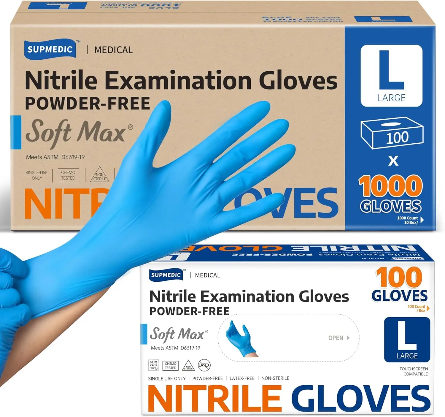 Nitrile Exam Gloves 1000 Pcs Latex-Free Powder-Free Disposable for Cleaning and Cooking
Nitrile Exam Gloves 1000 Pcs Latex-Free Powder-Free Disposable for Cleaning and Cooking