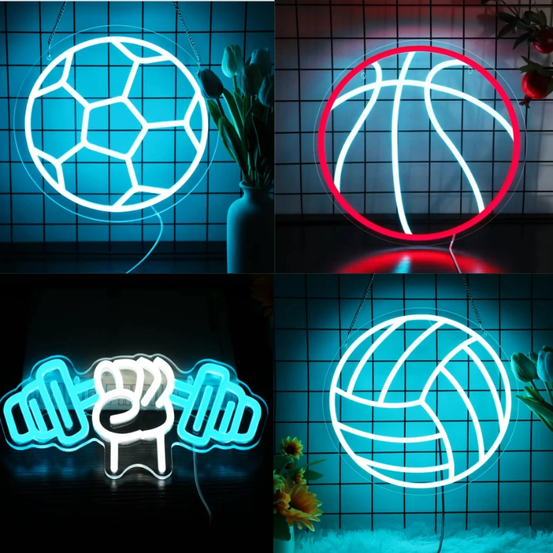 Football Neon Led basketball Sign USB Power Volleyball Night Lights Wall Ball Game Party Room Decortaion For Gym Sport Club
Football Neon Led basketball Sign USB Power Volleyball Night Lights Wall Ball Game Party Room Decortaion For Gym Sport Club