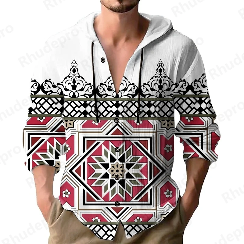 Мужская повседневная хлопково-льняная рубашка с капюшоном в национальном стиле 2025 года, дышащая свободная осенняя сезонная одежда в американском стиле
Мужская повседневная хлопково-льняная рубашка с капюшоном в национальном стиле 2025 года, дышащая свободная осенняя сезонная одежда в американском стиле