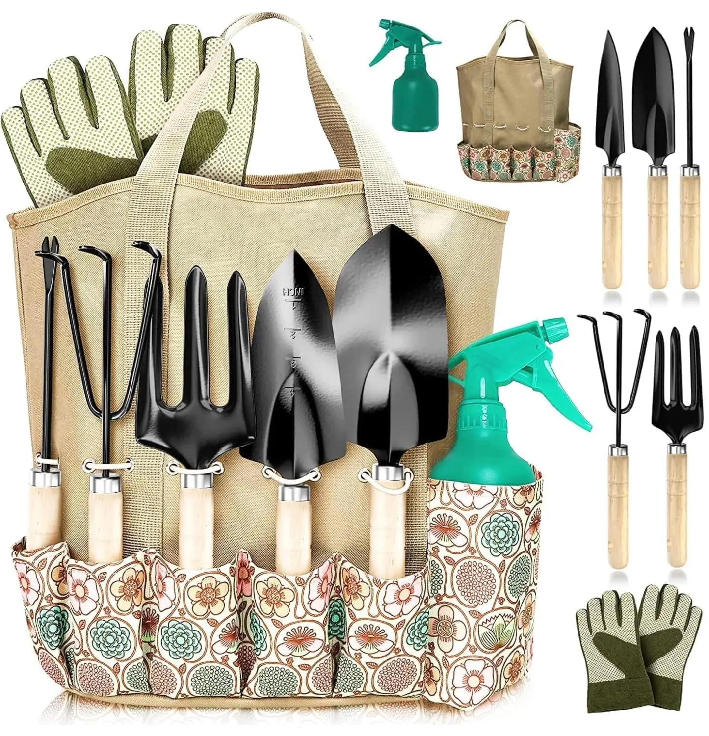 Gardening Tools for Women Stainless Steel Gardening Tools-8-Piece Garden ToolsGardening Kit Garden Tools Perfect Gardening Gifts
Gardening Tools for Women Stainless Steel Gardening Tools-8-Piece Garden ToolsGardening Kit Garden Tools Perfect Gardening Gifts