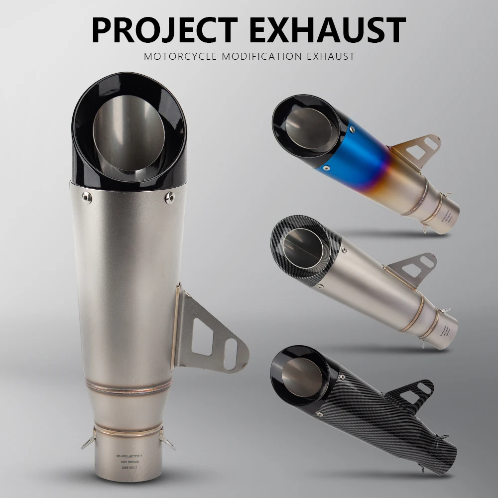 Project 51mm Exhaust Motorcycle Universal Escape Muffler For NVX155 ZX4R MT15 FORZA350 CB650R TUONO660 TNT125 250SR 450NK 368G
Project 51mm Exhaust Motorcycle Universal Escape Muffler For NVX155 ZX4R MT15 FORZA350 CB650R TUONO660 TNT125 250SR 450NK 368G