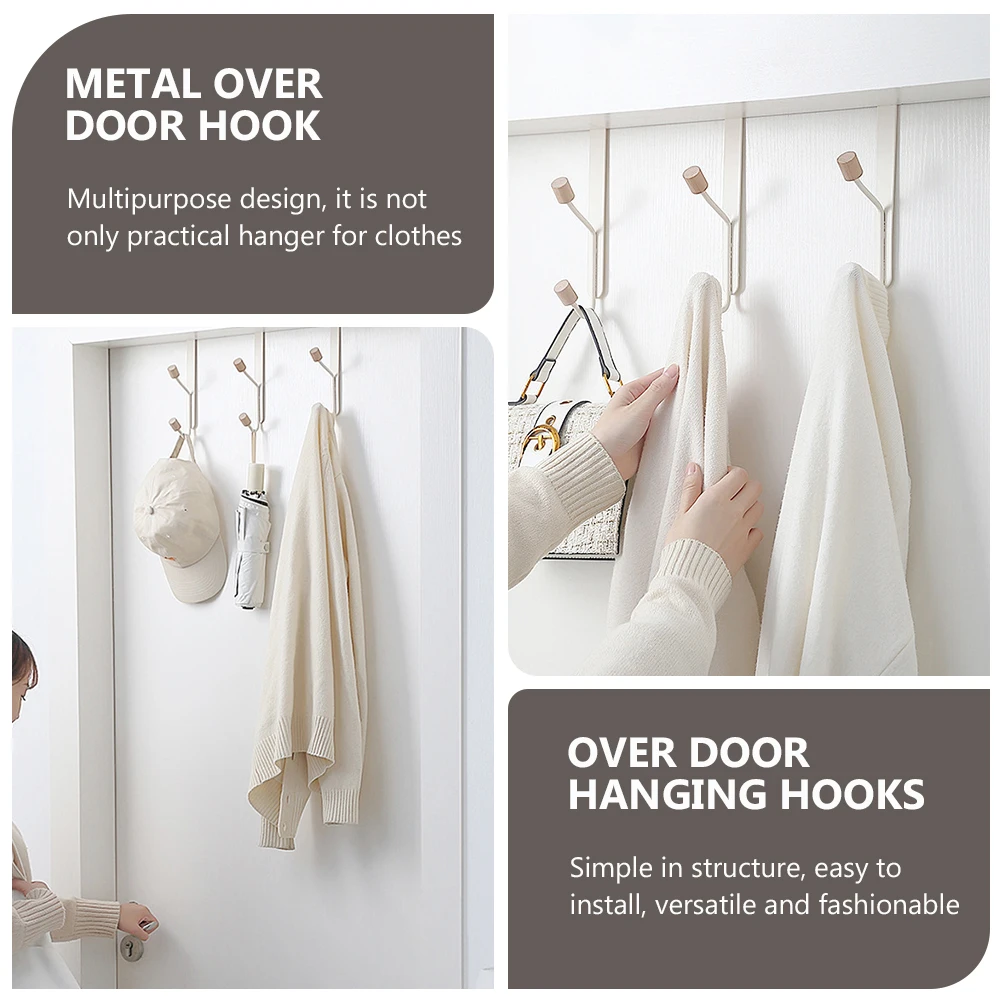 2pcs Over Door Hooks Metal Creative No-trace Multipurpose Towel Rack Compact Home Clothes Hanger
2pcs Over Door Hooks Metal Creative No-trace Multipurpose Towel Rack Compact Home Clothes Hanger