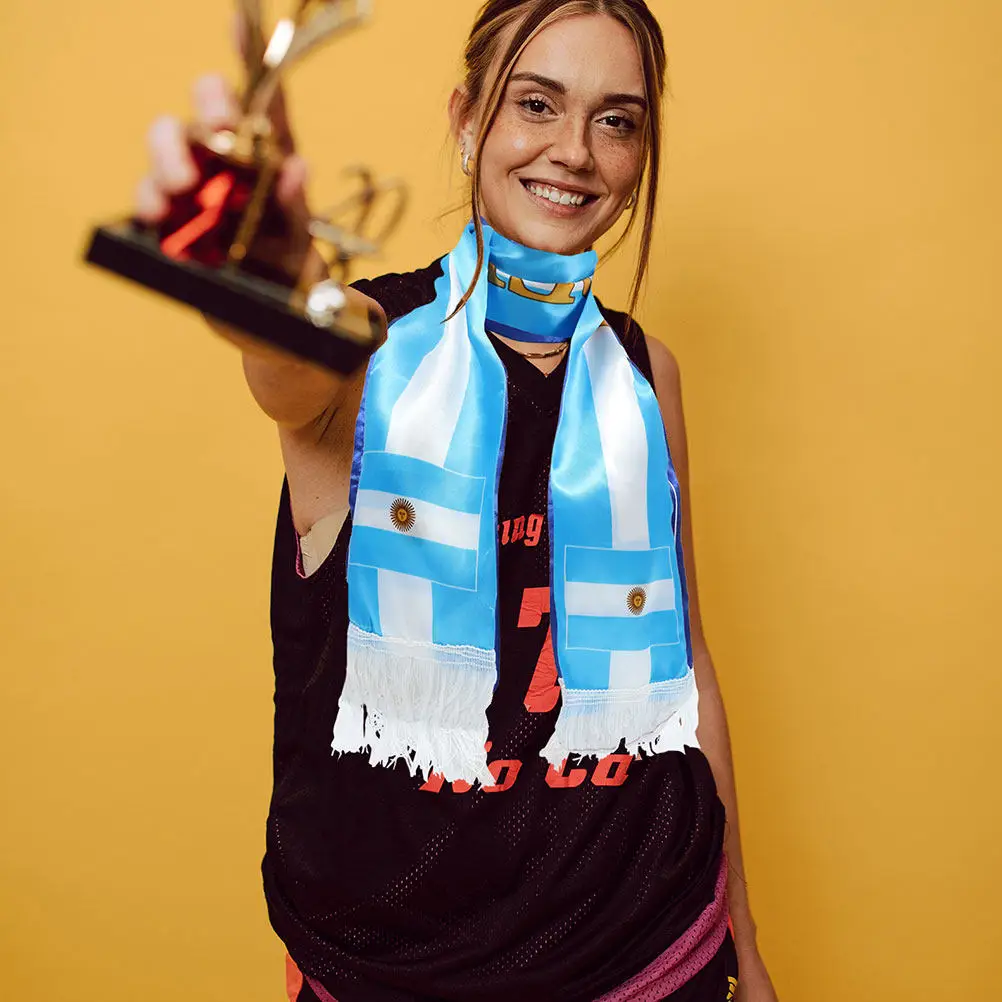 4Pcs Soccer Fan Scarves Traditional Knit Football Scarf National Team Cheering Accessory Soccer Party Favor Argentina Flag
4Pcs Soccer Fan Scarves Traditional Knit Football Scarf National Team Cheering Accessory Soccer Party Favor Argentina Flag