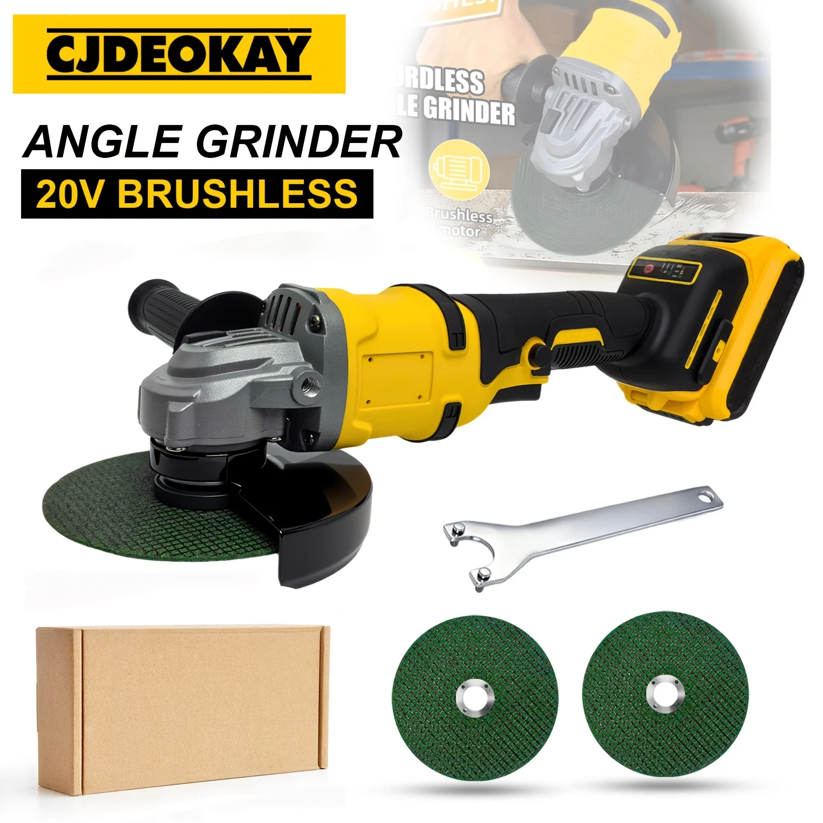 for Dewalt 20V Max Battery-operated Cordless Angle Grinder(battery Not Included), Three Speed Settings, High-speed Brushless Motor, Suitable for Grinding, Polishing, and Home Improvement, with an Ergonomic Handle.
for Dewalt 20V Max Battery-operated Cordless Angle Grinder(battery Not Included), Three Speed Settings, High-speed Brushless Motor, Suitable for Grinding, Polishing, and Home Improvement, with an Ergonomic Handle.