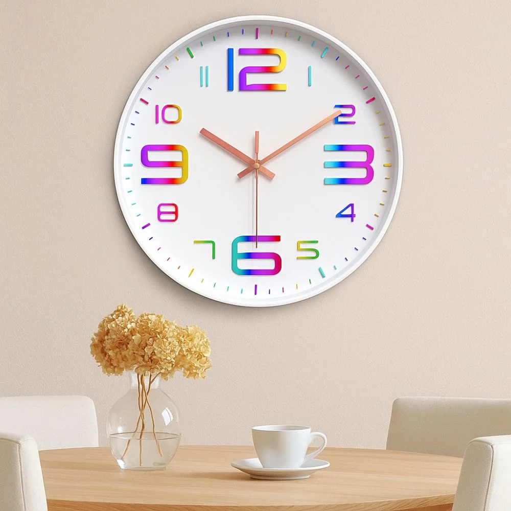 Time Management 12 Inch Digital Wall Clock Colorful Numbers Mute Quartz Clock Plastic Wall Hung Clock Home Office Decorative
Time Management 12 Inch Digital Wall Clock Colorful Numbers Mute Quartz Clock Plastic Wall Hung Clock Home Office Decorative