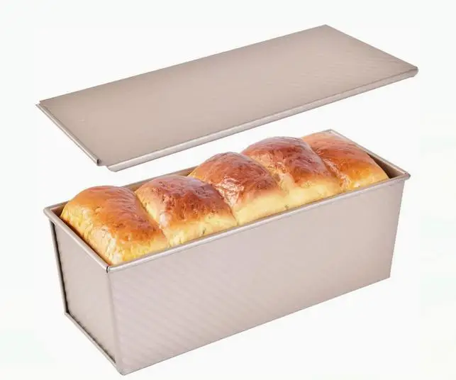 Corrugated Loaf Bread Pan Mold Carbon Steel Vintage Metal Baking Container with Lid Non-Stick Surface for Cake Pound Bread
Corrugated Loaf Bread Pan Mold Carbon Steel Vintage Metal Baking Container with Lid Non-Stick Surface for Cake Pound Bread