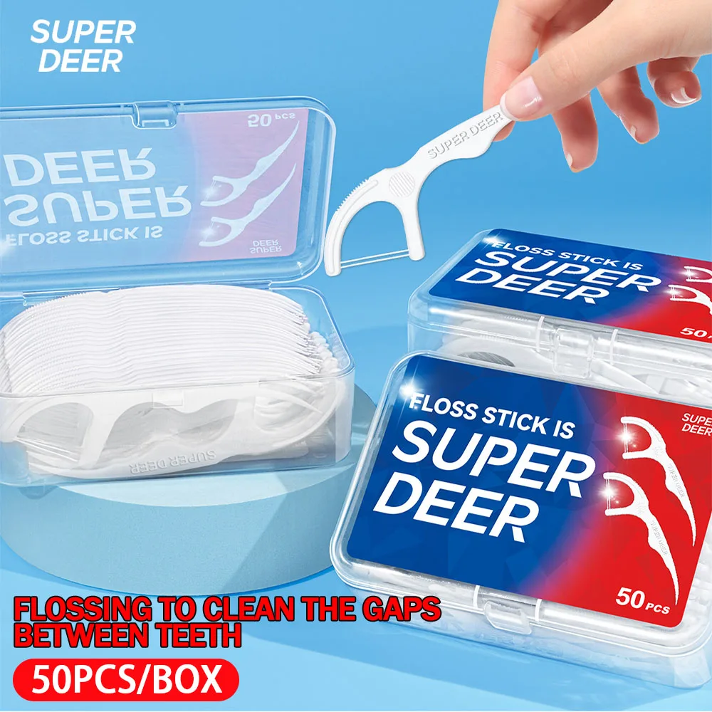150pcs Super Deer Dental Floss Plastic Toothpicks-Disposable Cleaning between Teeth-Separate Box-Oral Care
150pcs Super Deer Dental Floss Plastic Toothpicks-Disposable Cleaning between Teeth-Separate Box-Oral Care