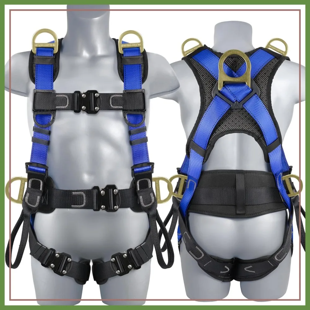 Safety Harness Fall Protection Upgrade 4 Quick Buckles Construction Full Body Harness 6 Adjustment D-ring
Safety Harness Fall Protection Upgrade 4 Quick Buckles Construction Full Body Harness 6 Adjustment D-ring