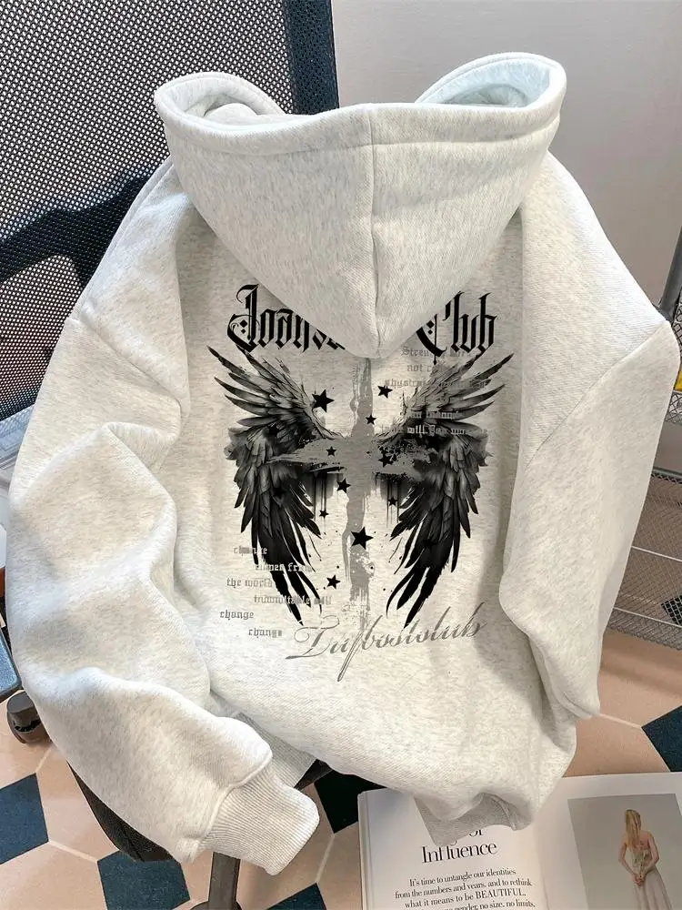 2025 New American High Street Hiphop Adult Men's Autumn Winter Fleece Warm Outdoor Loose Soft Comfortable Hooded Sweatshirt
2025 New American High Street Hiphop Adult Men's Autumn Winter Fleece Warm Outdoor Loose Soft Comfortable Hooded Sweatshirt