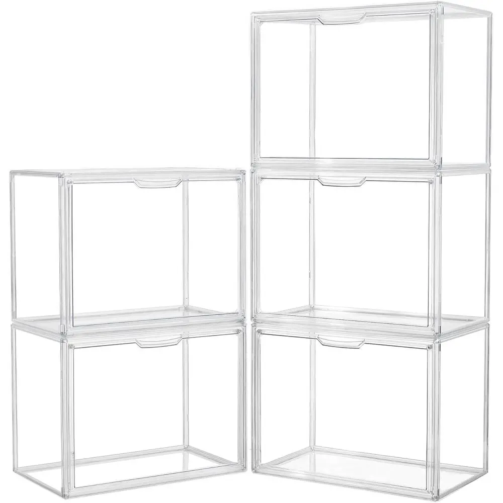 Clear Acrylic Stackable Display Cases with Magnetic Lids for Large Collectibles (5-Pack, X-Large)
Clear Acrylic Stackable Display Cases with Magnetic Lids for Large Collectibles (5-Pack, X-Large)