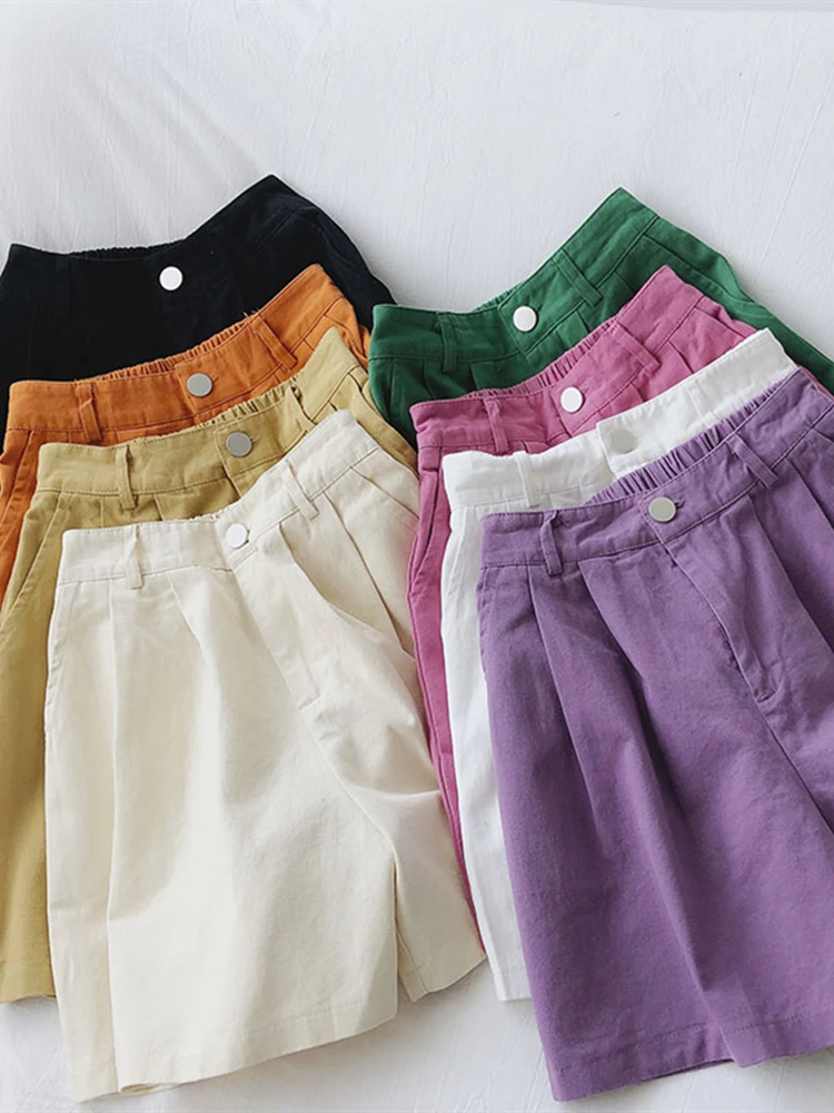 Женские повседневные модные летние шорты из хлопка с высокой талией и широкими штанинами, удлиняющие ноги, универсальные, длиной до колена
Женские повседневные модные летние шорты из хлопка с высокой талией и широкими штанинами, удлиняющие ноги, универсальные, длиной до колена
