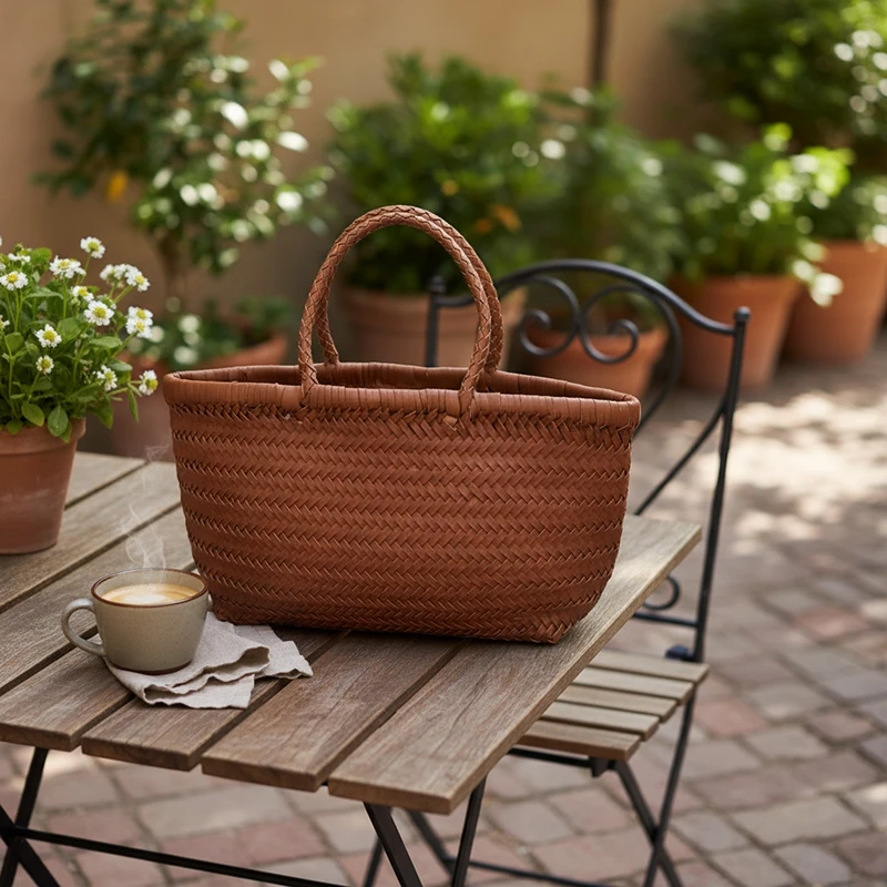 Retro Element Design Cowhide Weaving Women's Office Commuter Bag Small Size Shoulder Bag Ladies Casual Tote Bag
Retro Element Design Cowhide Weaving Women's Office Commuter Bag Small Size Shoulder Bag Ladies Casual Tote Bag