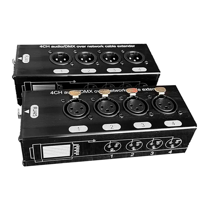 4-канальный Сетевой удлинитель сигнала 4 XLR к Rj45, удлинитель для Студии Звукового освещения сцены и записи, простой в использовании, прочный
4-канальный Сетевой удлинитель сигнала 4 XLR к Rj45, удлинитель для Студии Звукового освещения сцены и записи, простой в использовании, прочный