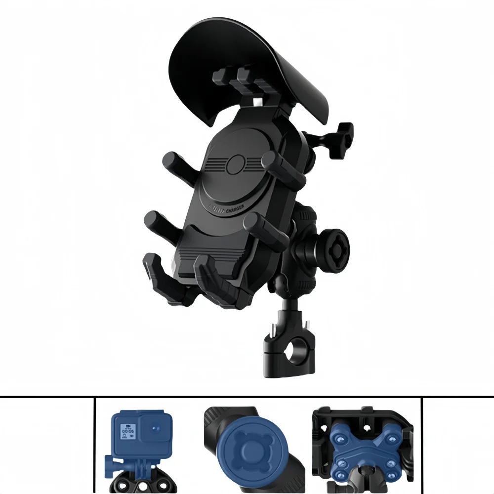 Anti-Theft Motorcycle Phone Mount with Octopus Shock Absorber, Universal Handlebar Bracket Holder for E-Bike/ATV
Anti-Theft Motorcycle Phone Mount with Octopus Shock Absorber, Universal Handlebar Bracket Holder for E-Bike/ATV