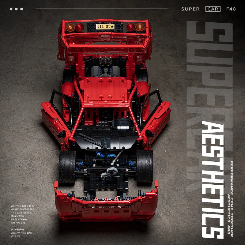 4026pcs Technical Red Sports Car Supercar Building Blocks JD017 High Tech F40 Idea Sport Car Model Bricks Toys for Adults Gifts
4026pcs Technical Red Sports Car Supercar Building Blocks JD017 High Tech F40 Idea Sport Car Model Bricks Toys for Adults Gifts