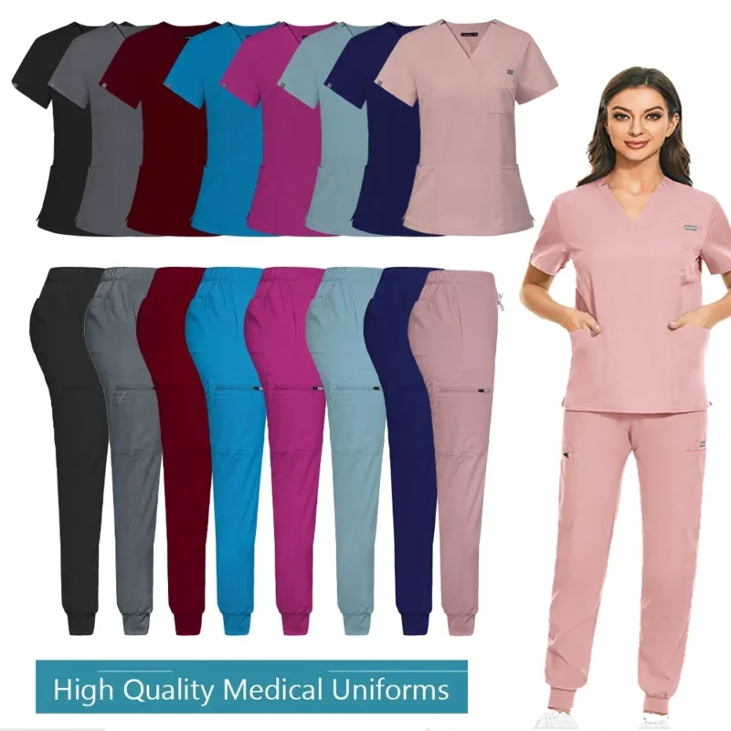 Quality Unisex Medical Uniforms Nurse Scrubs Doctor Dentist Hospital Work Wear Short Sleeve V Neck Tops Pants Suit Nurse Uniform
Quality Unisex Medical Uniforms Nurse Scrubs Doctor Dentist Hospital Work Wear Short Sleeve V Neck Tops Pants Suit Nurse Uniform