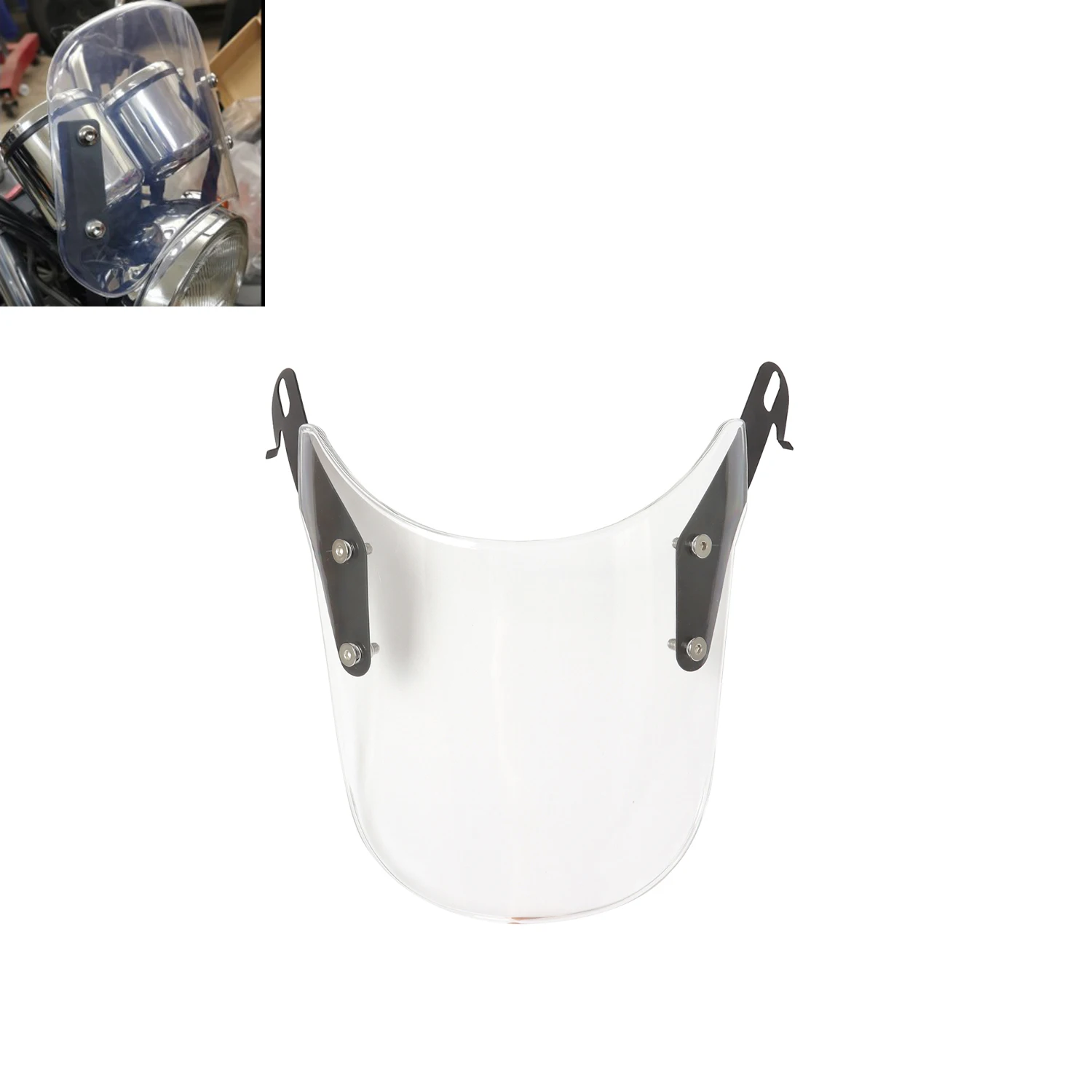 Transparent 5"-7" Headlight Retro Custom Compact Sport Wind Deflector Windshield For Honda Yamaha Harley Suzuki Ducati
Transparent 5"-7" Headlight Retro Custom Compact Sport Wind Deflector Windshield For Honda Yamaha Harley Suzuki Ducati
