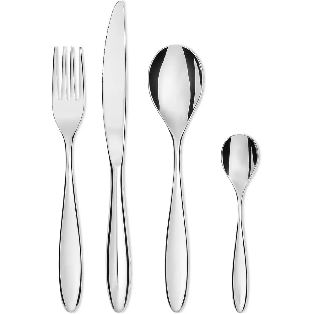 Набор столовых приборов из 24 предметов, серебристый
Набор столовых приборов из 24 предметов, серебристый