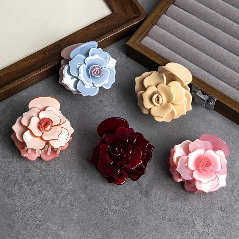 BYL Korean Style Rose Hair Clip Acetate Claw Clip Elegant Flower Sweet Petal Shark Hair Claws Hair Accessories for Women Girls
BYL Korean Style Rose Hair Clip Acetate Claw Clip Elegant Flower Sweet Petal Shark Hair Claws Hair Accessories for Women Girls