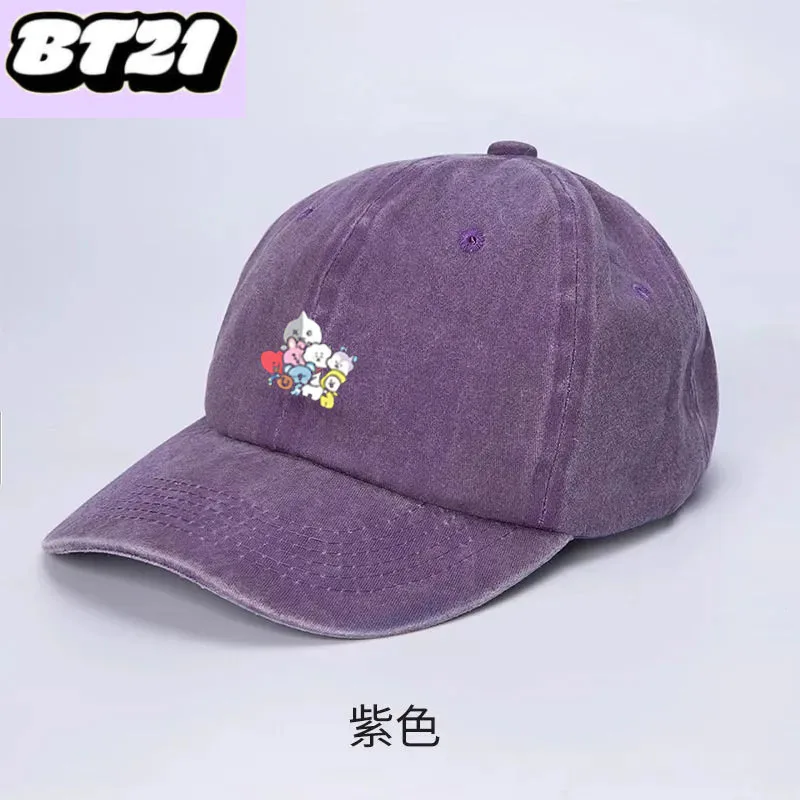 BT21 Idol related baseball cap - Washed cotton fabric embroidered sports hat suitable for both men and women, sun protection hat
BT21 Idol related baseball cap - Washed cotton fabric embroidered sports hat suitable for both men and women, sun protection hat