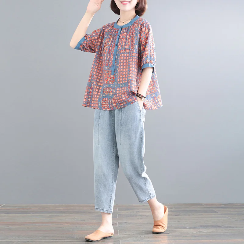 Mature Women's Cotton Linen Short Sleeve Two-Piece Set Fashionable Summer Wear for Women over 35 Years Old
Mature Women's Cotton Linen Short Sleeve Two-Piece Set Fashionable Summer Wear for Women over 35 Years Old