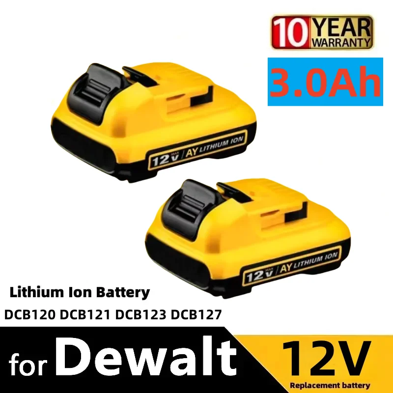 Replacement for Dewalt DCB120 Lithium-ion Batteries 12V 3Ah Battery DCB124 DCB121 DCB123 DCB127 DCD710 Power Tools Battery
Replacement for Dewalt DCB120 Lithium-ion Batteries 12V 3Ah Battery DCB124 DCB121 DCB123 DCB127 DCD710 Power Tools Battery