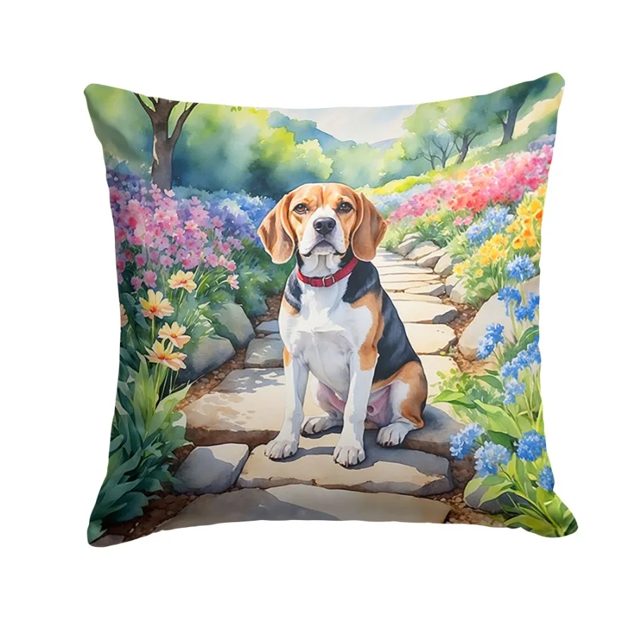 Beagle Spring Garden Throw Pillow Machine Washable Indoor Outdoor Drative Pillow for Couch Bed or Patio 18Hx18W
Beagle Spring Garden Throw Pillow Machine Washable Indoor Outdoor Drative Pillow for Couch Bed or Patio 18Hx18W