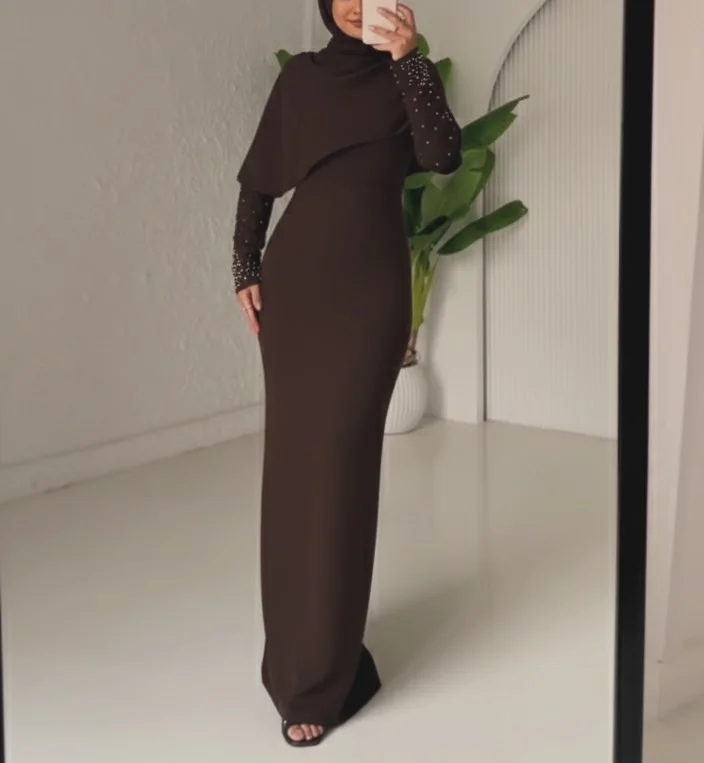AsaNagi Dubai Elegant Prom Gowns Luxurious Brown Mermiad Evening Dresses For Events Floor-Length Beads Halter new eve vestido
AsaNagi Dubai Elegant Prom Gowns Luxurious Brown Mermiad Evening Dresses For Events Floor-Length Beads Halter new eve vestido