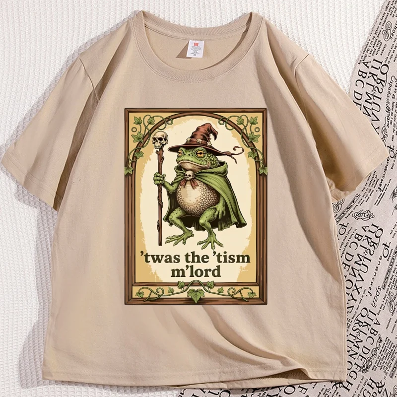 Men's Funny Wizard Frog Autism T-shirt Loose Short Sleeve Leisure Wear T Shirt Cotton Round Neck Mens Clothes Printed Oversized
Men's Funny Wizard Frog Autism T-shirt Loose Short Sleeve Leisure Wear T Shirt Cotton Round Neck Mens Clothes Printed Oversized