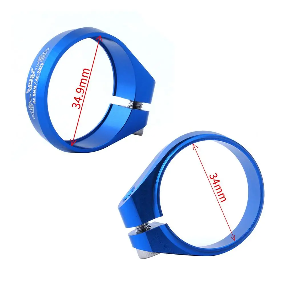 34.9MM Aluminum Alloy Screw Locking Seat Clamp Rod Clamp for Fixed Flywheel Mountain Bike Road Bike (Blue)
34.9MM Aluminum Alloy Screw Locking Seat Clamp Rod Clamp for Fixed Flywheel Mountain Bike Road Bike (Blue)