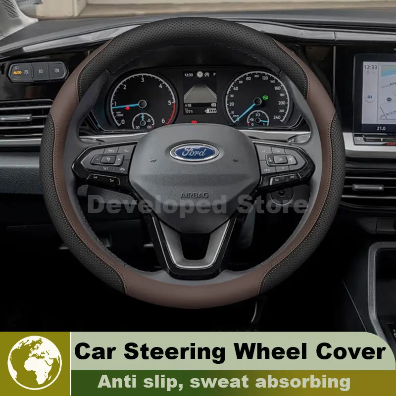 Leather Car Steering Wheel Cover For Ford Tourneo Connect mk3 2022 Anti slip Auto Steering Wheel interior Ford focus Accessories
Leather Car Steering Wheel Cover For Ford Tourneo Connect mk3 2022 Anti slip Auto Steering Wheel interior Ford focus Accessories